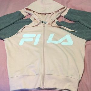 NWT Pink & Grey FILA Zipup